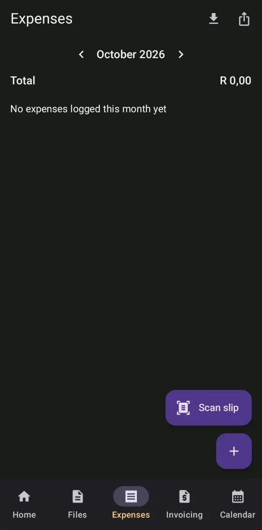 PocOff Solo screen